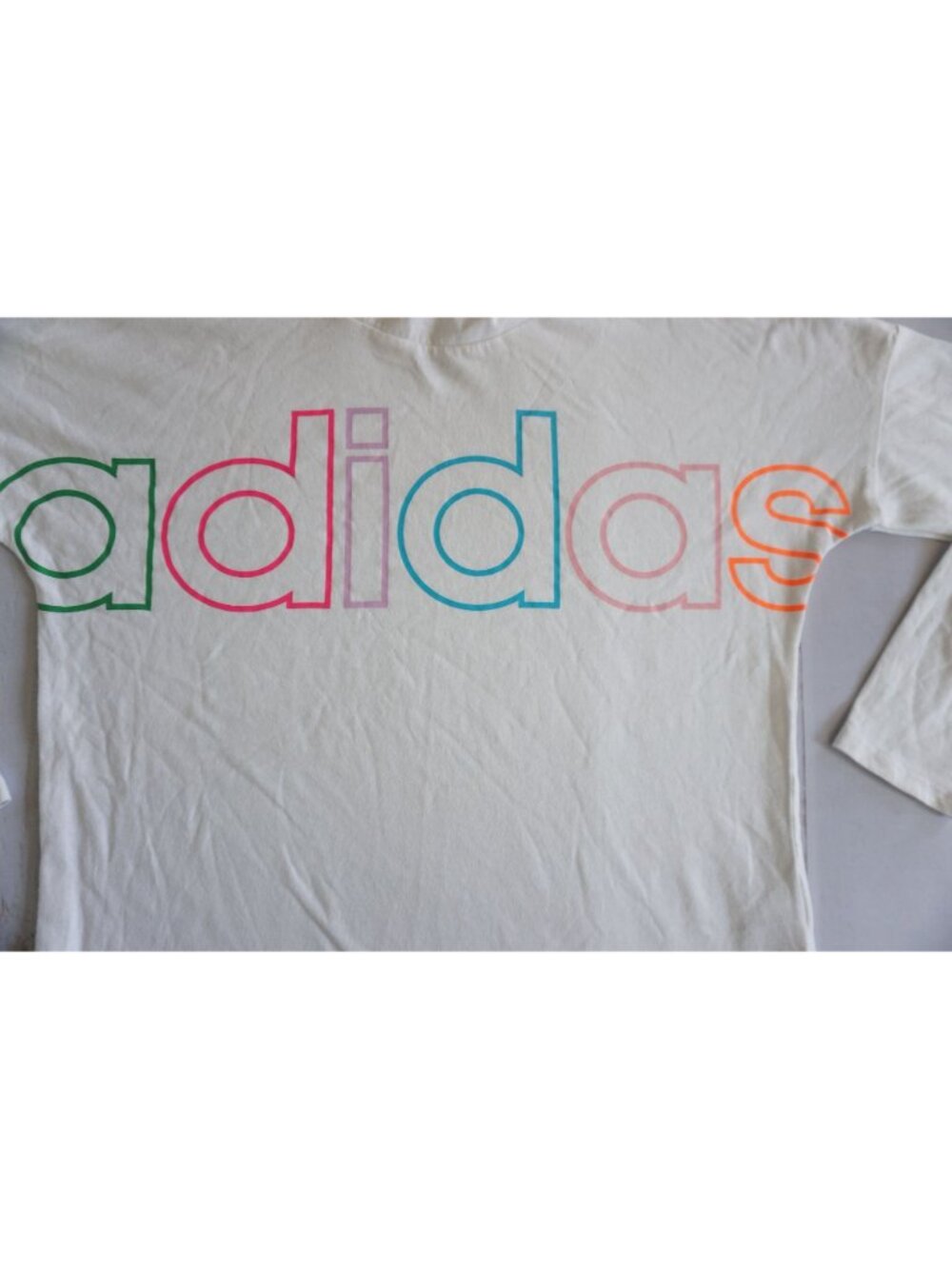 Adidas Girls' Long Sleeve Hoodie Shirt - Size L - Picture 3 of 9